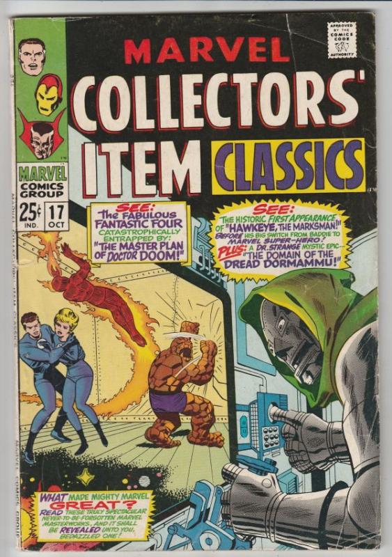 Marvel Collectors' Item #17 (Oct-68) VG/FN Mid-Grade Fantastic Four, Mr. Fant...