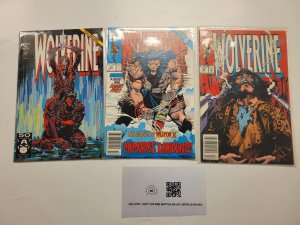 3 Marvel Comic Books Wolverine #43 48 66 40 TJ3