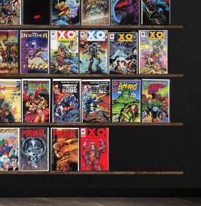 Huge Lot 150+ Comics with X-O Manowar, Prototype, Robin, Sludge & More!