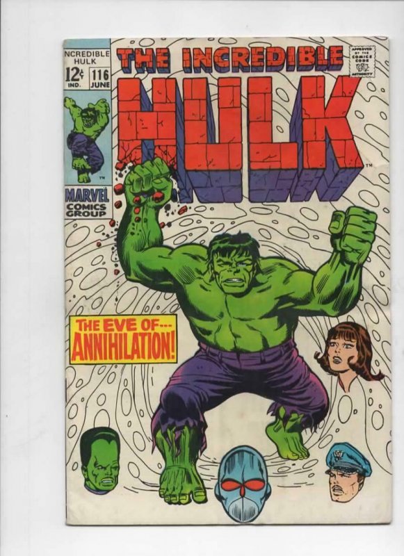 HULK #116, VG+, Bruce Banner, Leader, Trimpe, Radiation, more Hulk in store