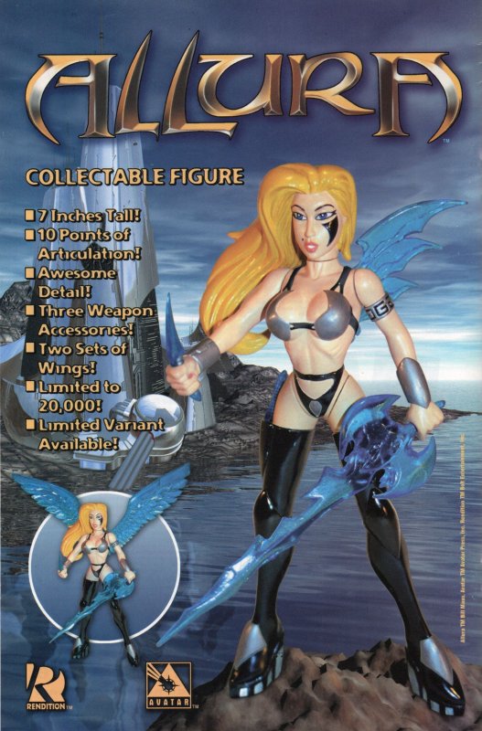 777: The Wrath #2 Variant Cover (1998)Adult Comic Book Avatar Grade F/VF 7.0