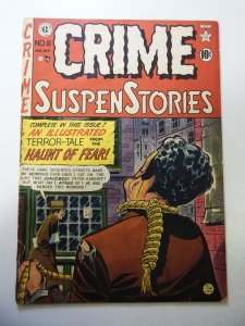 Crime SuspenStories #6 (1951) GD/VG Con small moisture stain fc 1/4 spine split