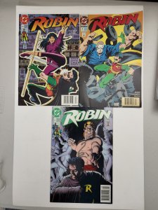 Robin 4, 5 and Robin (1993) 2 all Newstand three comics for one money