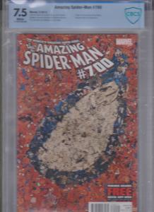AMAZING SPIDER-MAN CBCS 7.5 WHITE PAGES V1 #700  2013