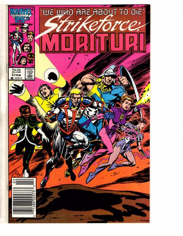 Lot Of 7 Strikeforce Morituri Marvel Comic Books # 1 2 3 4 5 6 7 1986 TW56