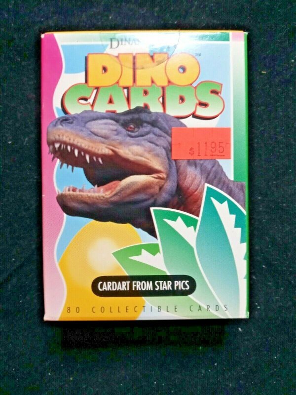 Vtg Dinamation Dino Cards Star Pics Inc 80 Card Pack Factory Sealed 1992 NEW