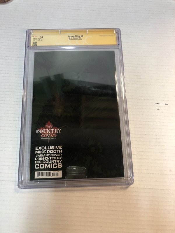 Swanp Thing (2022) # 9 (CGC 9.8 SS) Signed Mike Rooth | Big Country