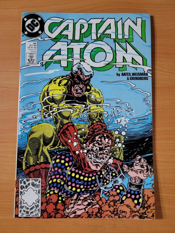 Captain Atom #34 Direct Market Edition ~ NEAR MINT NM ~ 1989 DC Comics