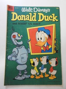 Donald Duck #28 (1953) VG- Condition centerfold detached top staple