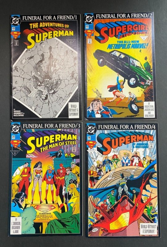 Superman (1993) Parts 1-8 Funeral for a Friend FN/VF (7.0) Complete Set of 8