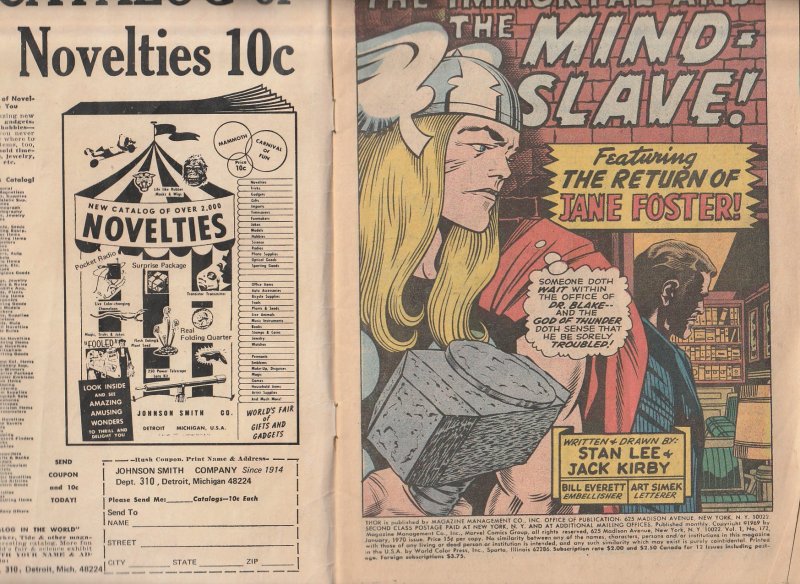 Thor(vol. 1)# 172   For The Life of Jane Foster !