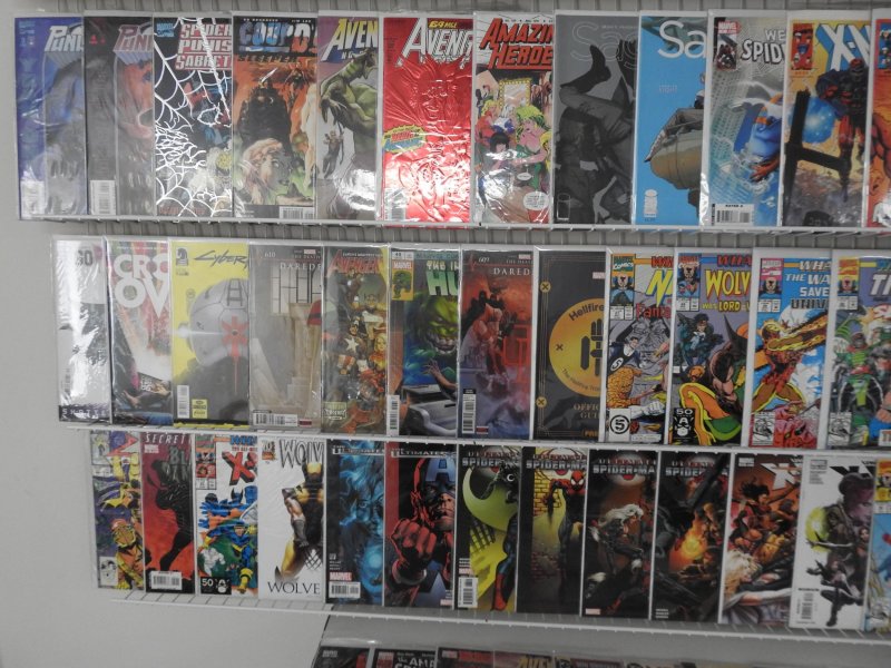 Huge Lot of 150+ Comics W/ Wolverine, Silver Surfer, Hulk! Avg. VF Condition!
