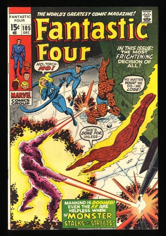 Fantastic Four #105 VF+ 8.5