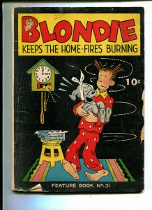 BLONDIE #31 (4.0 CHIP) KEEPS THE HOME FIRES BURNING! 1939!