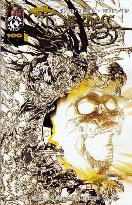 DARKNESS #100 COVERS A-E WITH COVER E SIGNED BY MARC SILVESTRI TOP COW NM.