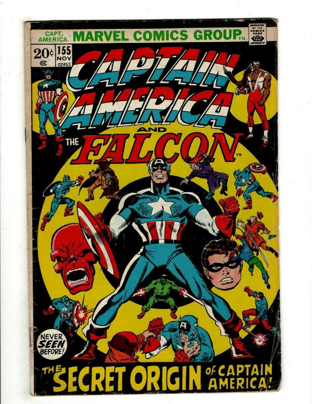 6 Captain America and the Falcon Marvel Comics # 123 149 153 154 155 156 J461