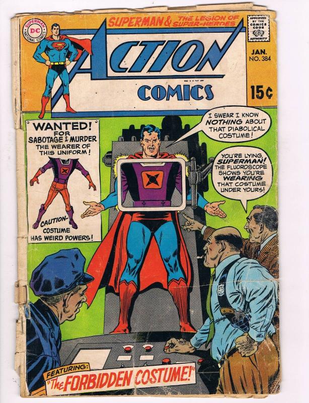 Action Comics Feat.Superman # 384 VG Bronze Age DC Comic Books Hi-Res Scans!!!!!