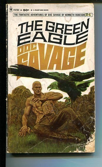 DOC SAVAGE-THE GREEN EAGLE-#24-ROBESON-G-JAMES BAMA COVER-1ST EDITION G