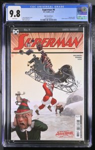 Superman #9 CGC 9.8 Action Comics #1 Batman Santaclaus Silent Knight Var DC 2023