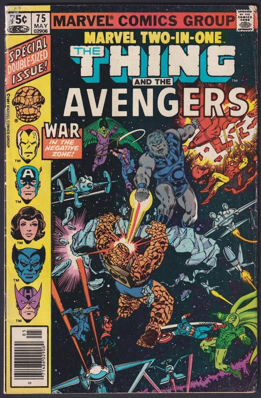 Marvel Two-In-One 75 (1981) VG Bronze Age Marvel Comics Avemgers