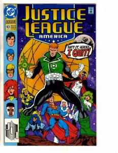 Lot Of 8 Justice League DC Comics Europe 1 14 24 America 50 60 61 62 63 J256