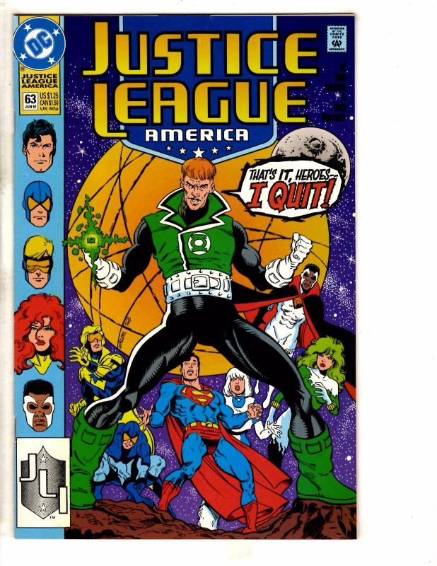 Lot Of 8 Justice League DC Comics Europe 1 14 24 America 50 60 61 62 63 J256