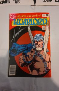 Warlord #33 (1980) Guns cover signed by Mike grill creator