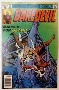 Daredevil #159 (1979) Frank Miller Cover featuring Bullseye, not in costume 