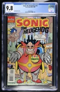 Sonic the Hedgehog #15 1994 Archie Publications CGC 9.8 White Pages 004