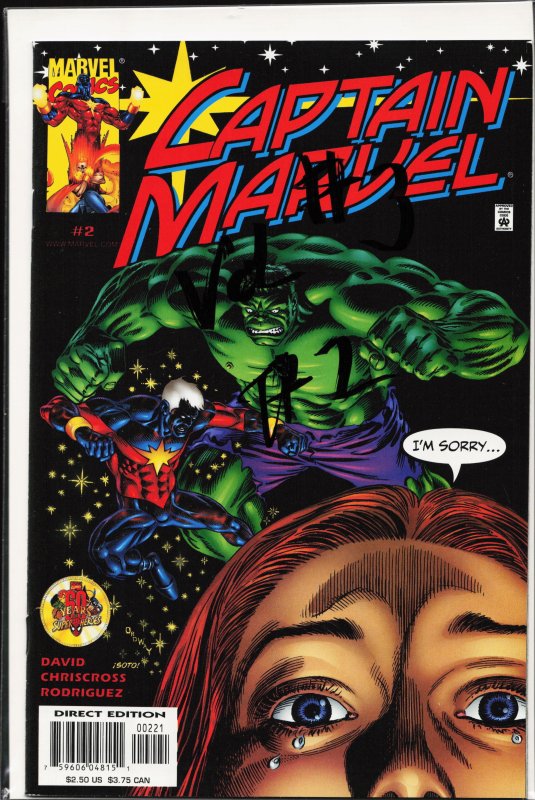 Captain Marvel #2 Direct Edition (2000) Captain Marvel