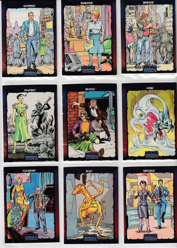 Dark Dominion # 0 Trading Cards  Rare Steve Ditko painted art ! 128 Cards !