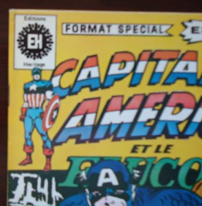 Capitaine America #59 VERY FINE 1976 Quebec Variant  B&W Pages are tanned