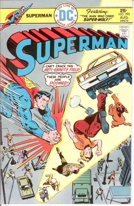 SUPERMAN 290 F-VF  August 1975 COMICS BOOK