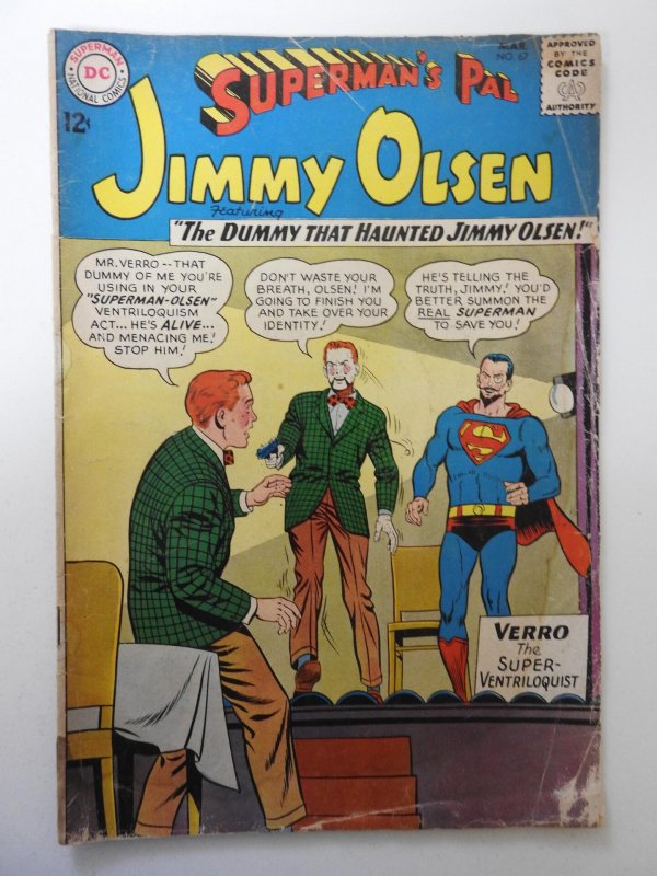 Superman's Pal, Jimmy Olsen #67 (1963) GD Condition Moisture damage