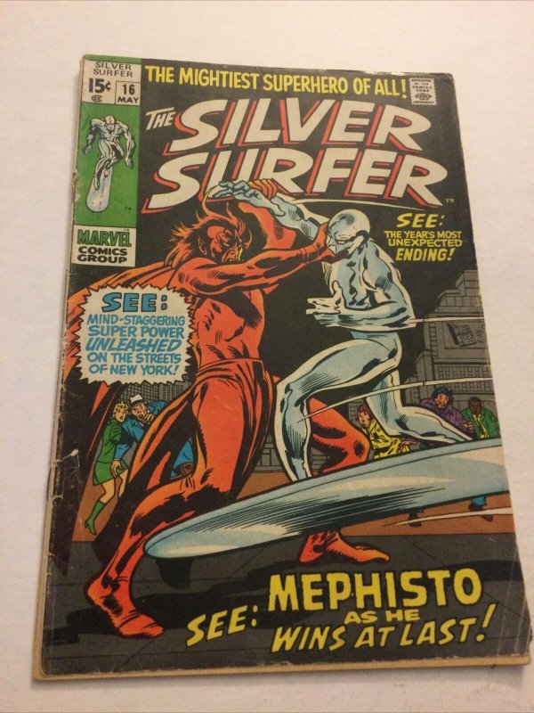 Silver Surfer 16 Gd+ Good+ 2.5 Major Spine Split Marvel Comics