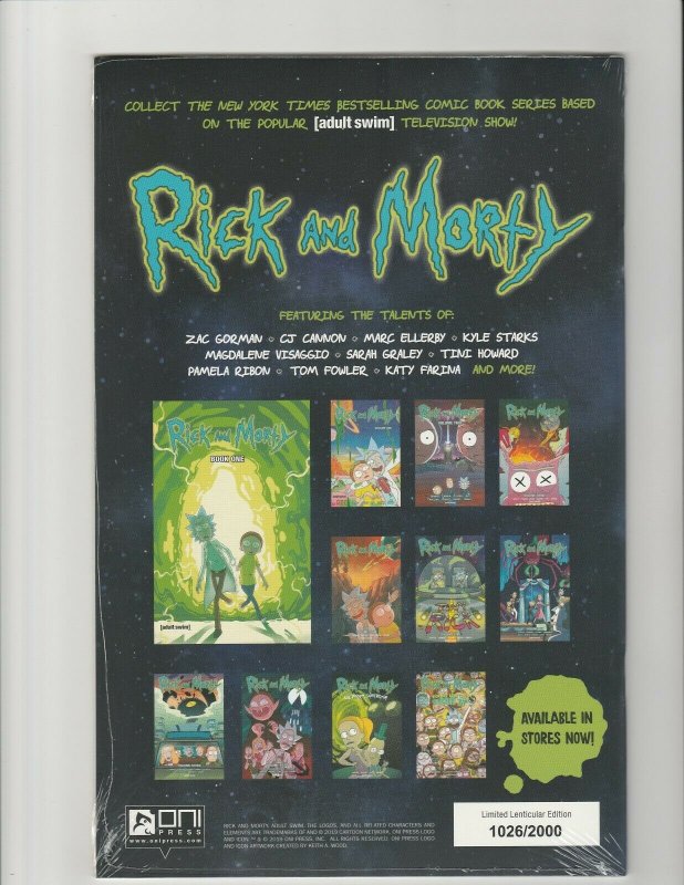 RICK AND MORTY #1 (Oni Press 2019) Lenticular Variant NM 1026/2000!! SOLD OUT!! 