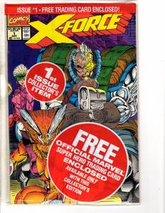 X-Force # 1 NM 1st Print Marvel Comic Book SEALED With DEADPOOL Card Cable HC4
