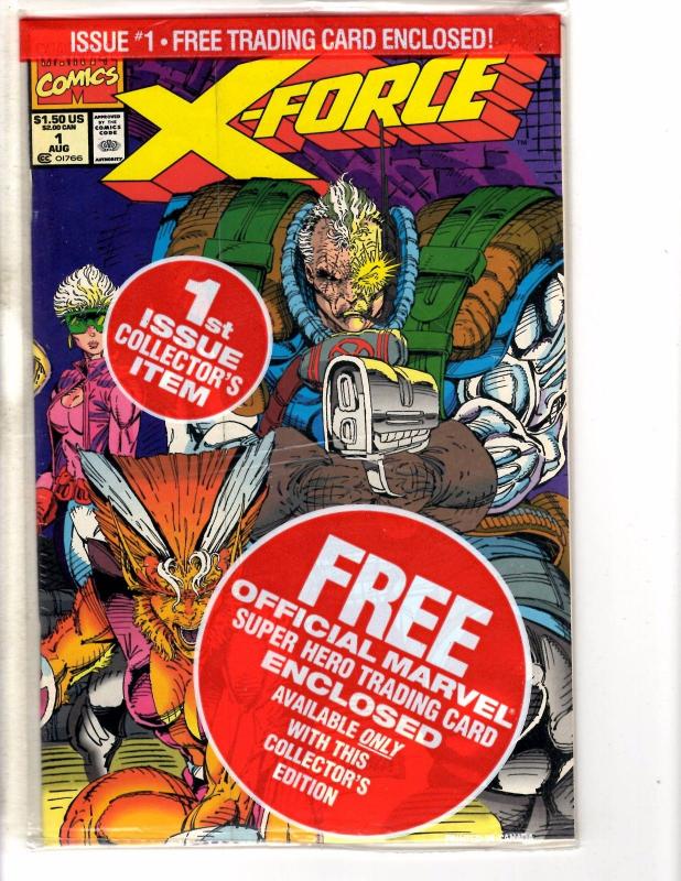 X-Force # 1 NM 1st Print Marvel Comic Book SEALED With DEADPOOL Card Cable HC4