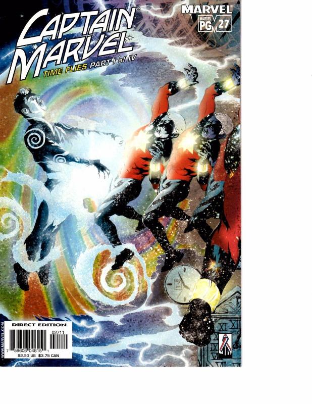 Lot Of 5 Captain Marvel Marvel Comic Books #23 24 25 26 27 BH54