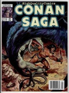 CONAN SAGA #21, NM, Red Tower, Kull, 1987, Robert Howard, more in store
