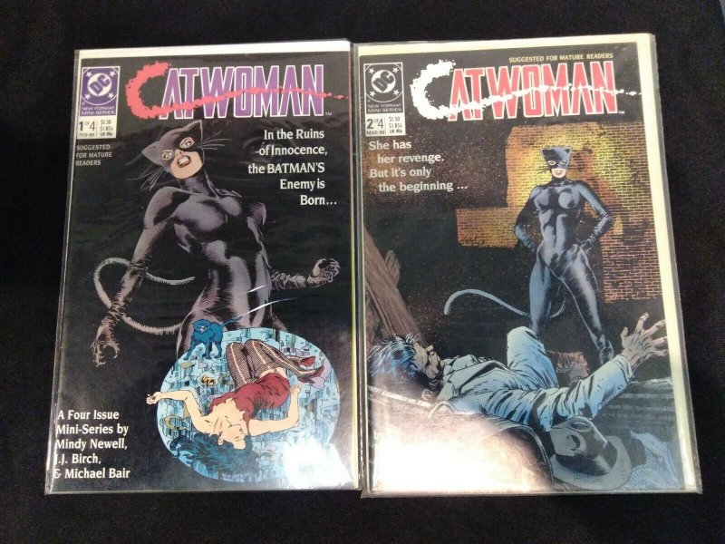 [SOLD] Catwoman #1, 2, 3, 4 FULL RUN 1989 CATWOMAN MINI-SERIES