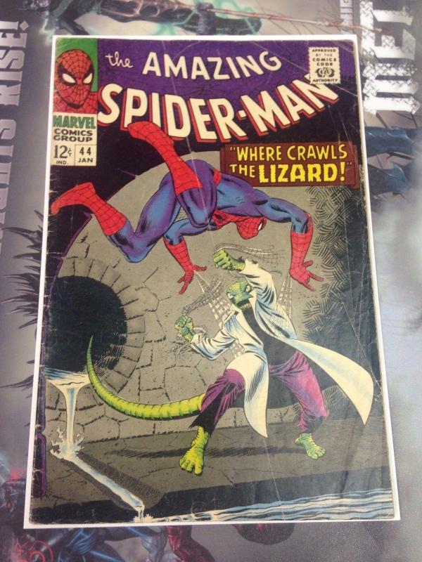 The Amazing Spider-Man #44 VG- 2nd Appearance of THe Lizard