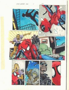 Spider-Man '97 #1 p.20 Color Guide Art - Shotgun, Glory Grant - by John Kalisz