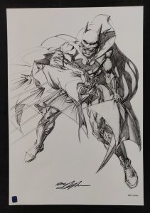 The Batman Sketch By Neal Adams - 13 x 19 Art Print. SIGNED w/ COA