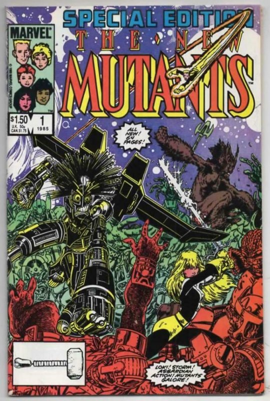 NEW MUTANTS Special Edition #1, NM BrightWind Art Adams, Marvel 1983 1985