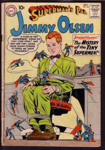 SUPERMAN'S PAL JIMMY OLSEN #48 1960-TINY SUPERMEN ISSUE FR
