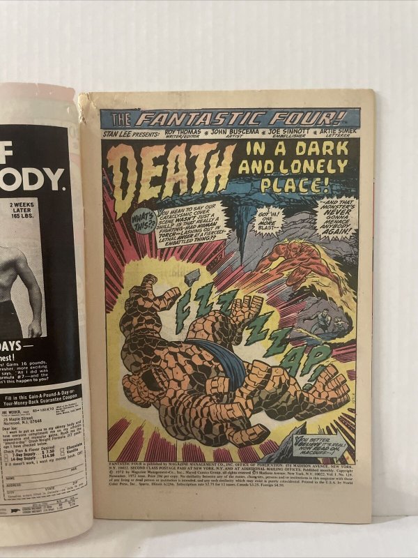 Fantastic Four #128 With Insert 