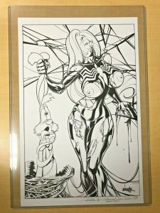 Faro's Lounge Jessica Rabbit VENOMIZED Original Cover Art by Jose Varese 