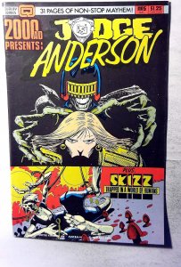 2000 AD Presents Judge Anderson #5 1986 Quality Anderson PSI Division Comic Book