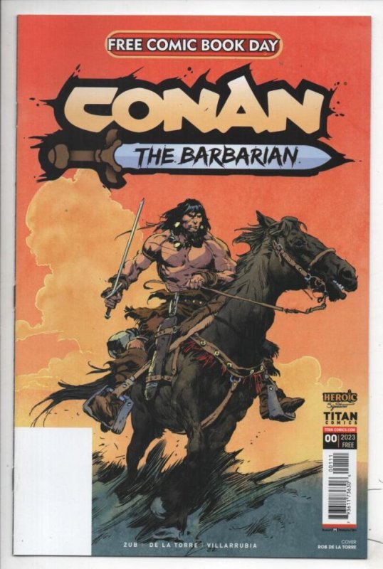 CONAN the BARBARIAN #00, NM FCBD, Titan, Zub, 2023, more Conan in store